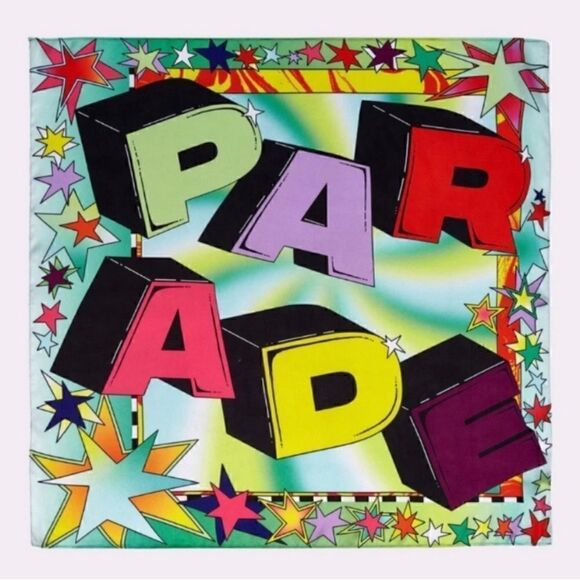🆕🔮 PARADE | Colorful Silky Satin Scarf - Picture 1 of 3